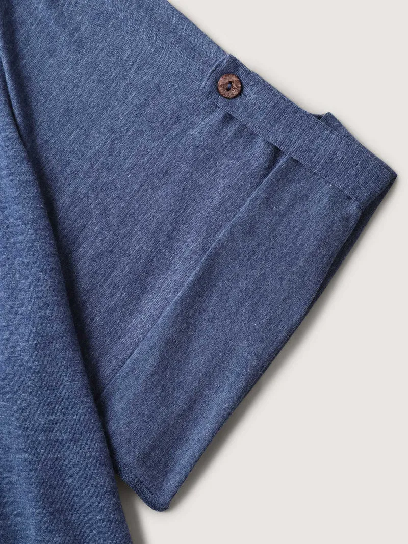Supersoft Tab Sleeve Placket T-Shirt