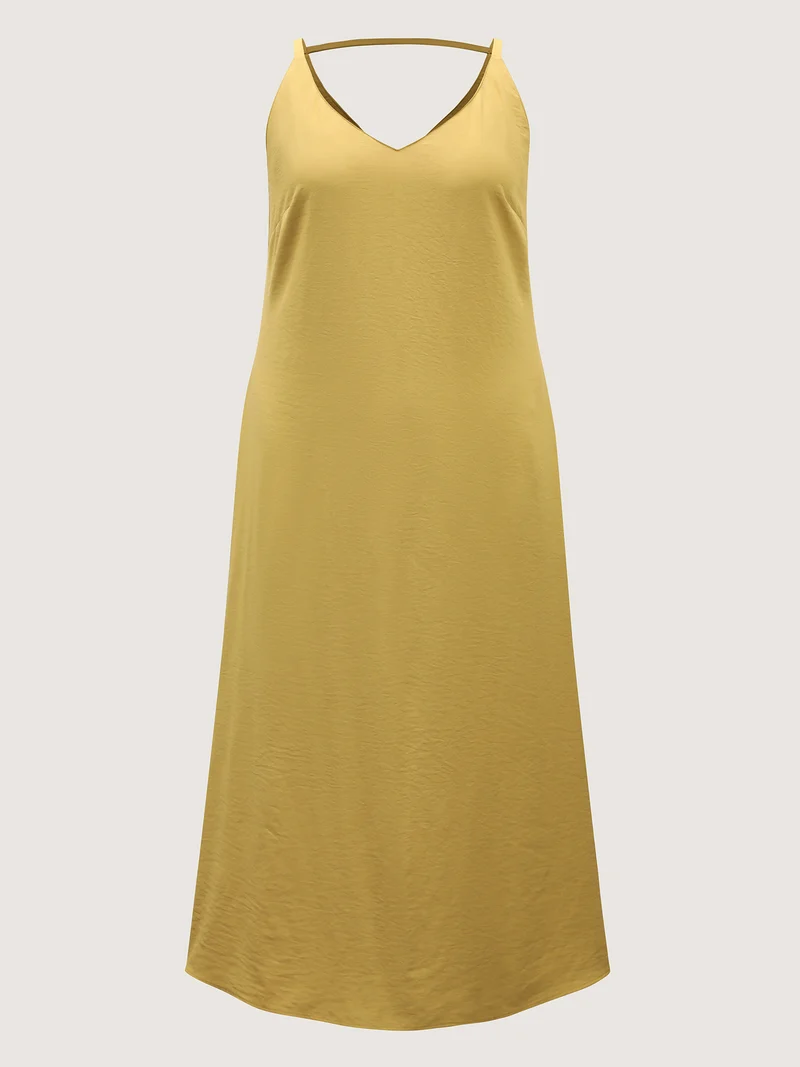 Backless V-Neck Cami Maxi Dress