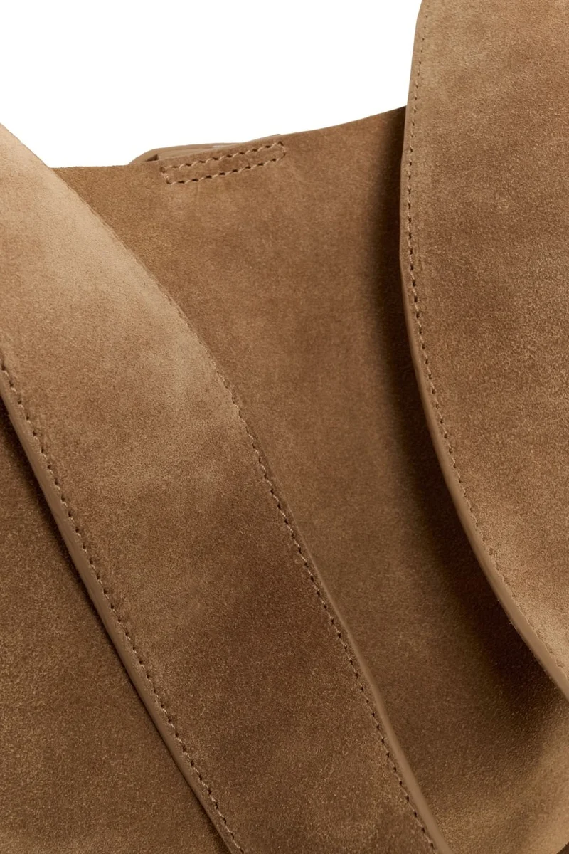 Sac cabas en cuir suédé Avika