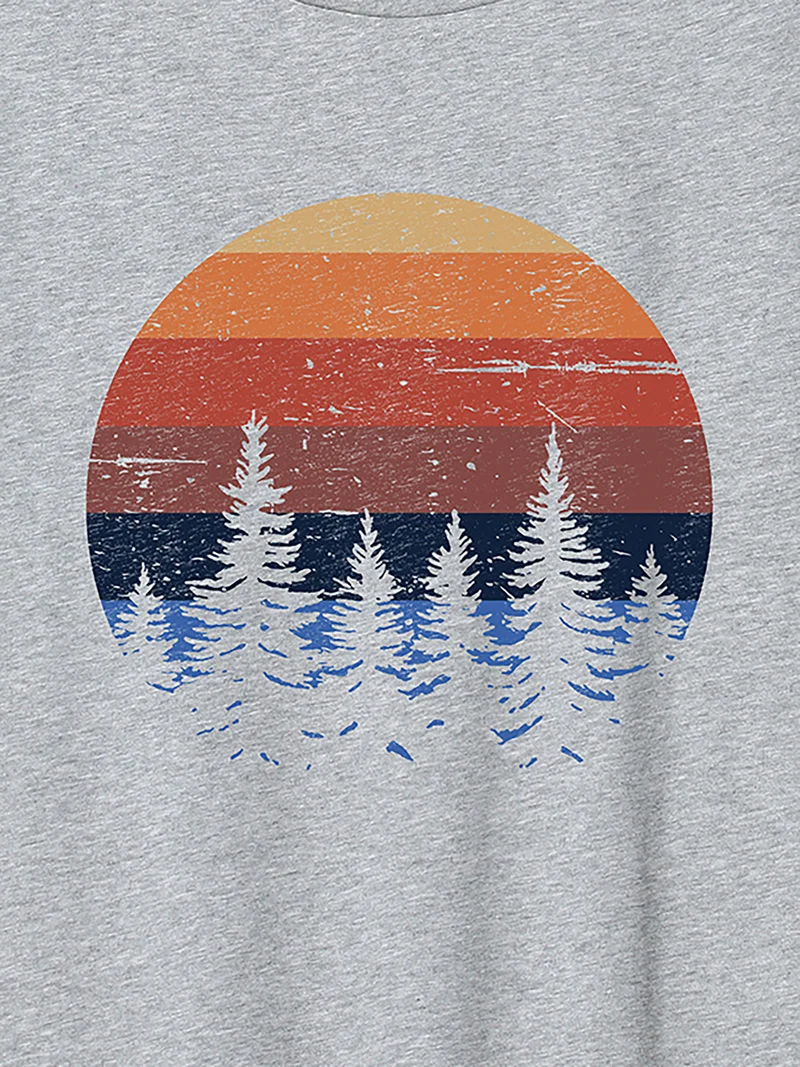 Beach Vibes Round Neck T-Shirt