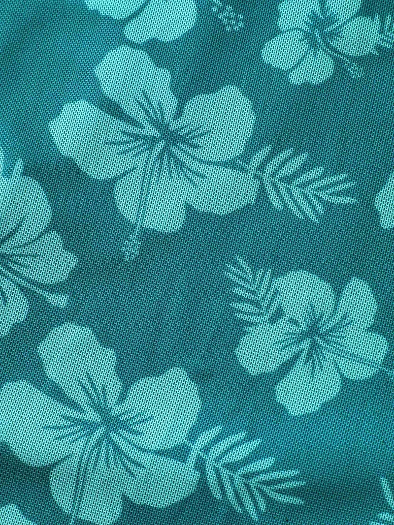 Floral Mesh Surplice Swim Dress