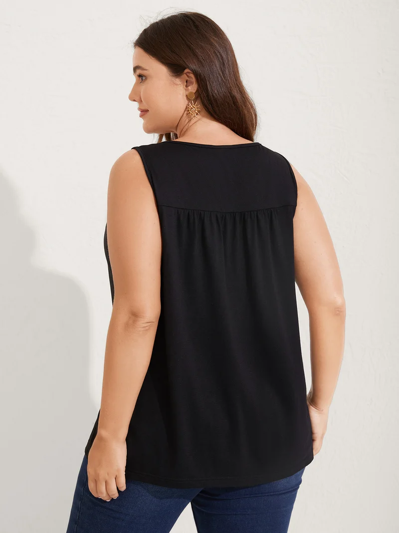 Stretchy Boho Casual Tank Top