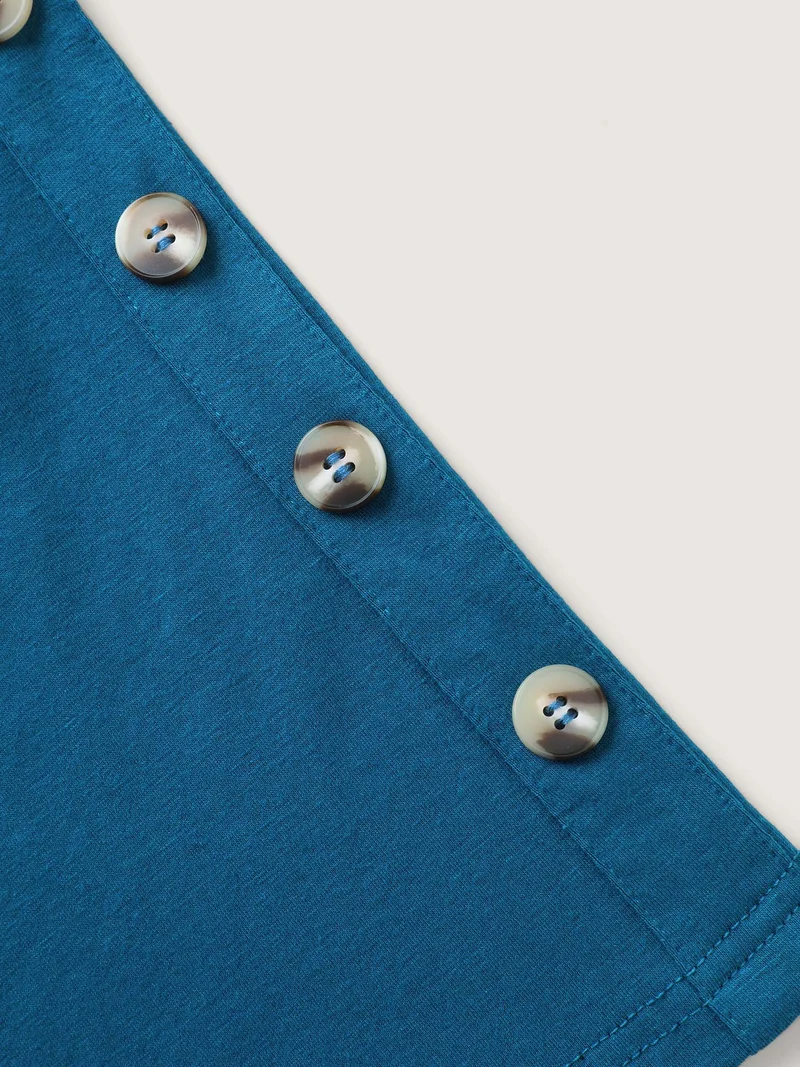 Supersoft Bust-Friendly Pleated T-Shirt