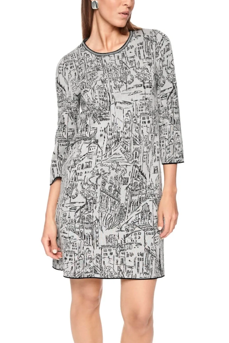 Robe à motif urbain