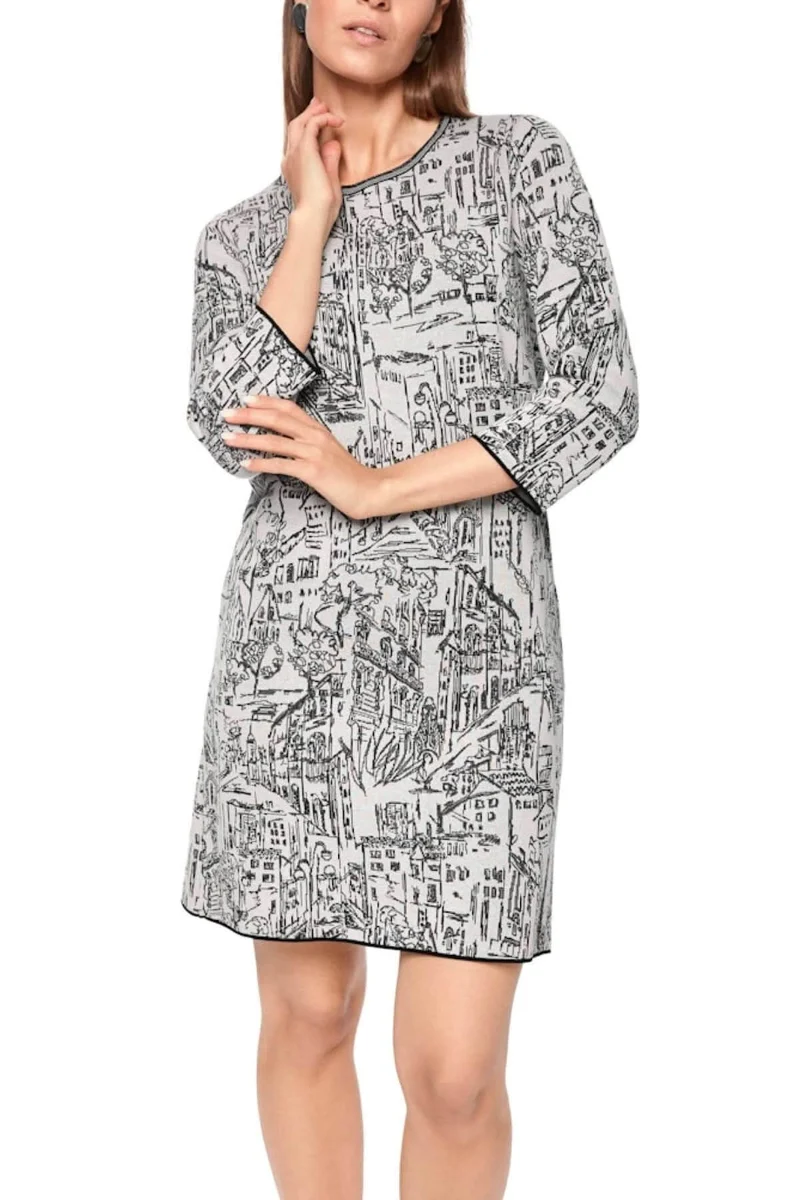 Robe à motif urbain