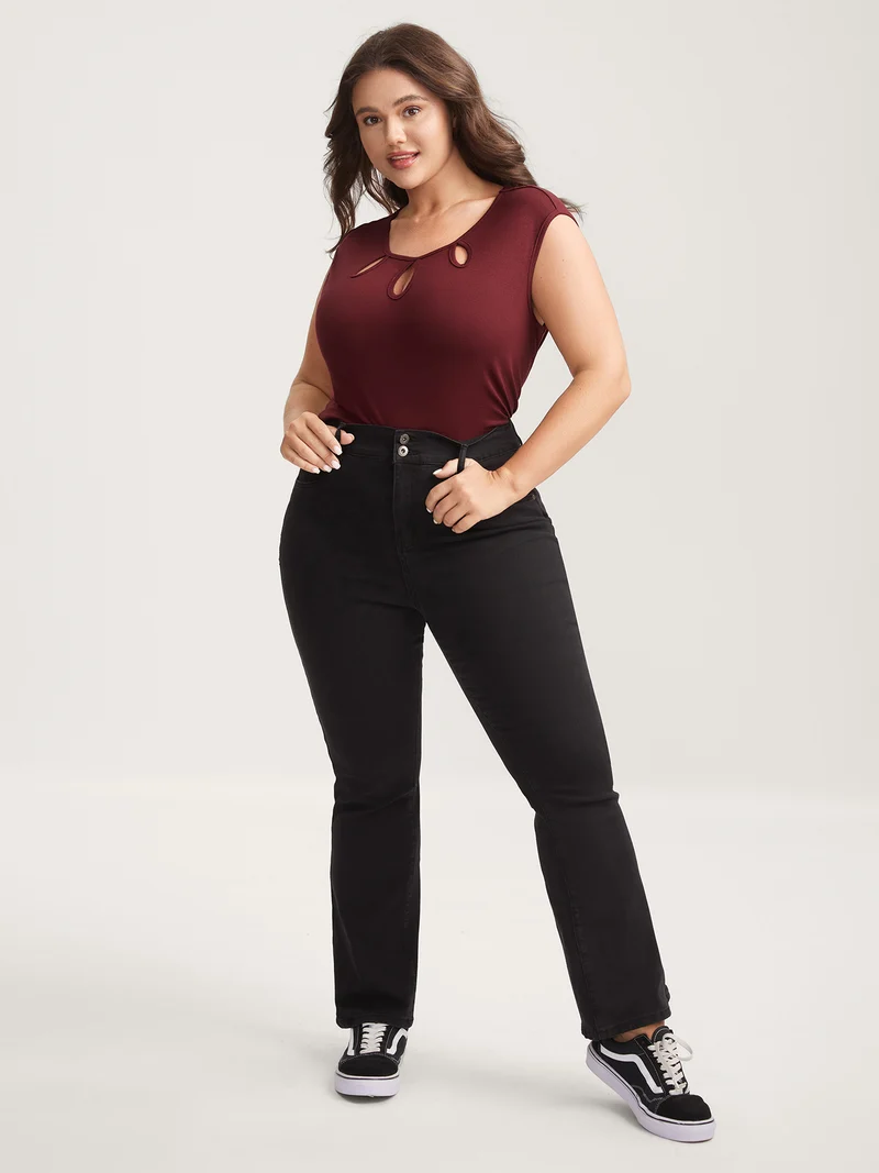 Supersoft Neck Cut-Out Tank Top