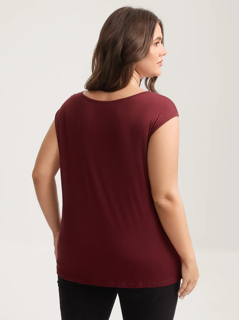 Supersoft Neck Cut-Out Tank Top