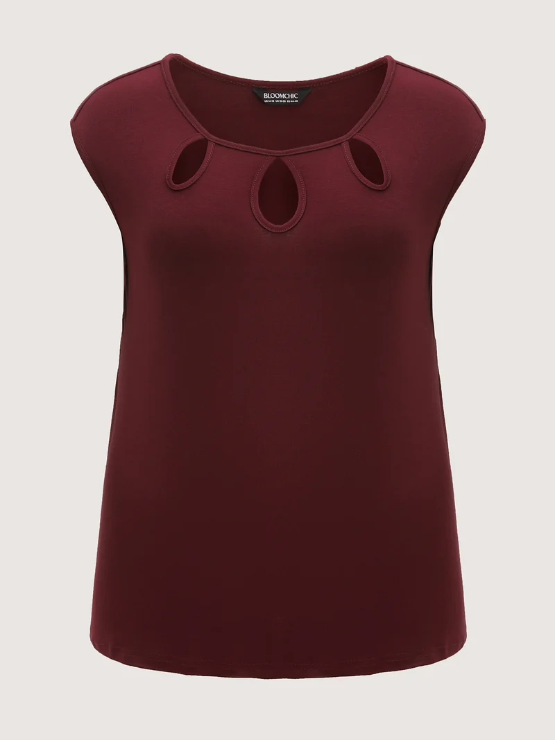 Supersoft Neck Cut-Out Tank Top
