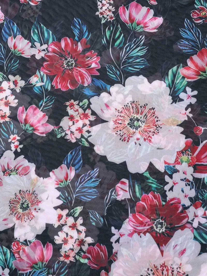 Two-Piece Floral Print Sarong, Swimsuit