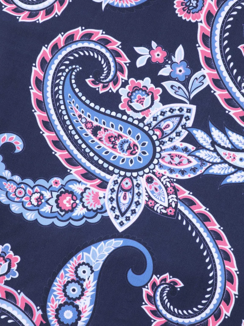 Paisley Print Ruched One-Piece Swimsuit
