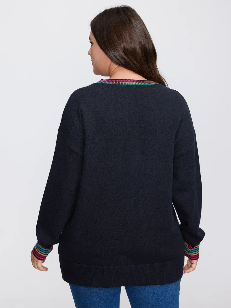 Supersoft Colorful Stripe Pullover