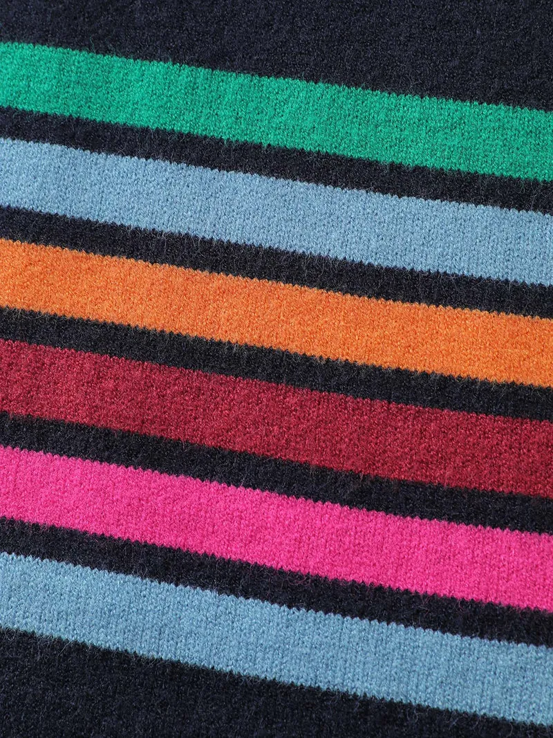 Supersoft Colorful Stripe Pullover