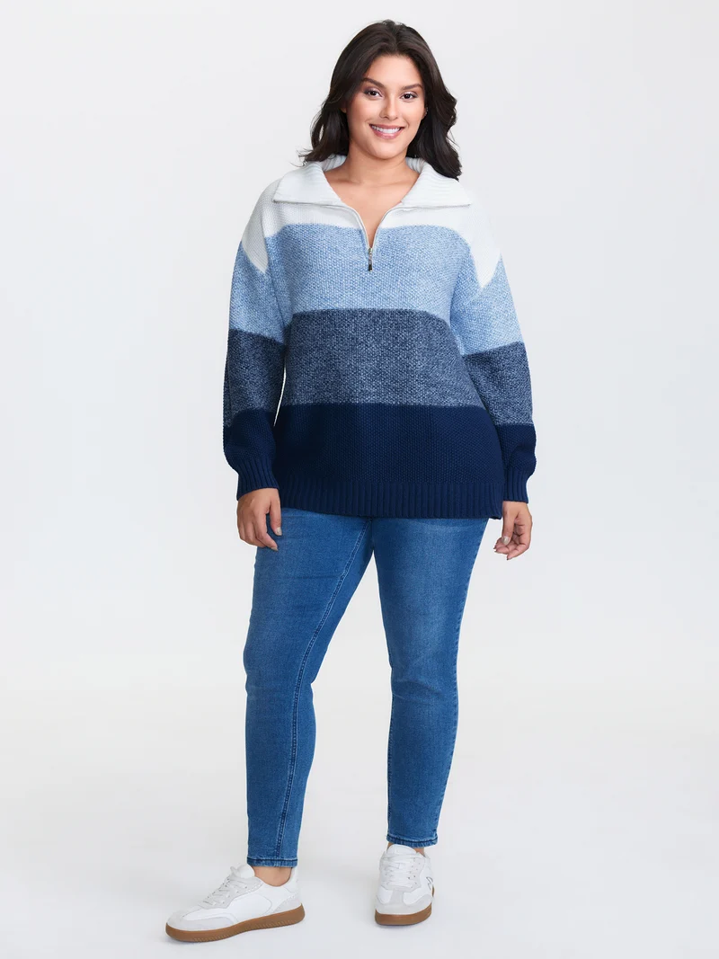 Polo Colorblock Half-Zipper Pullover