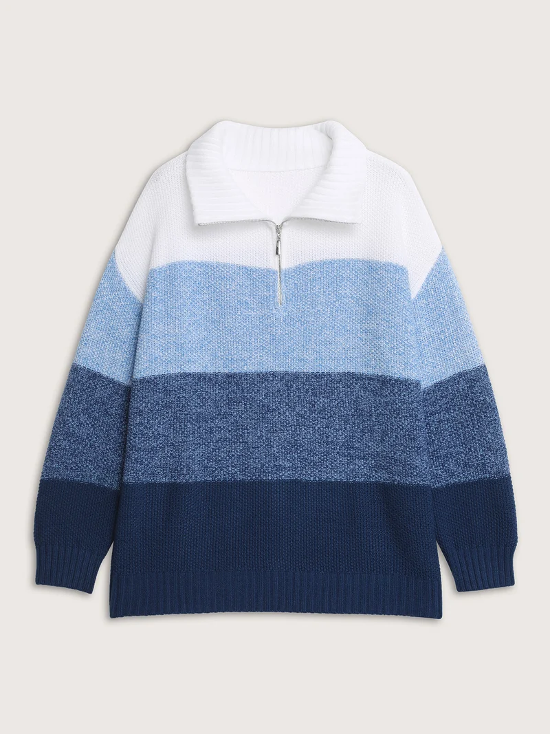 Polo Colorblock Half-Zipper Pullover