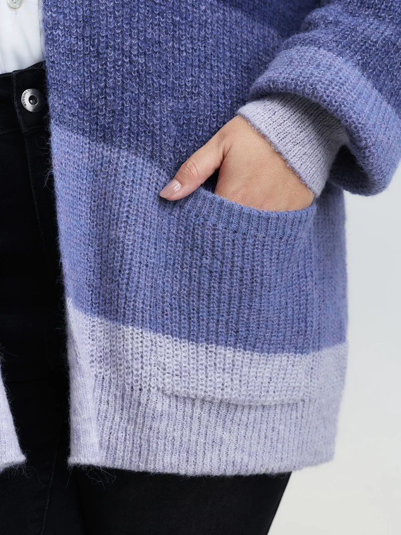 Super Stretchy Textured Pocket Knit Cardigan