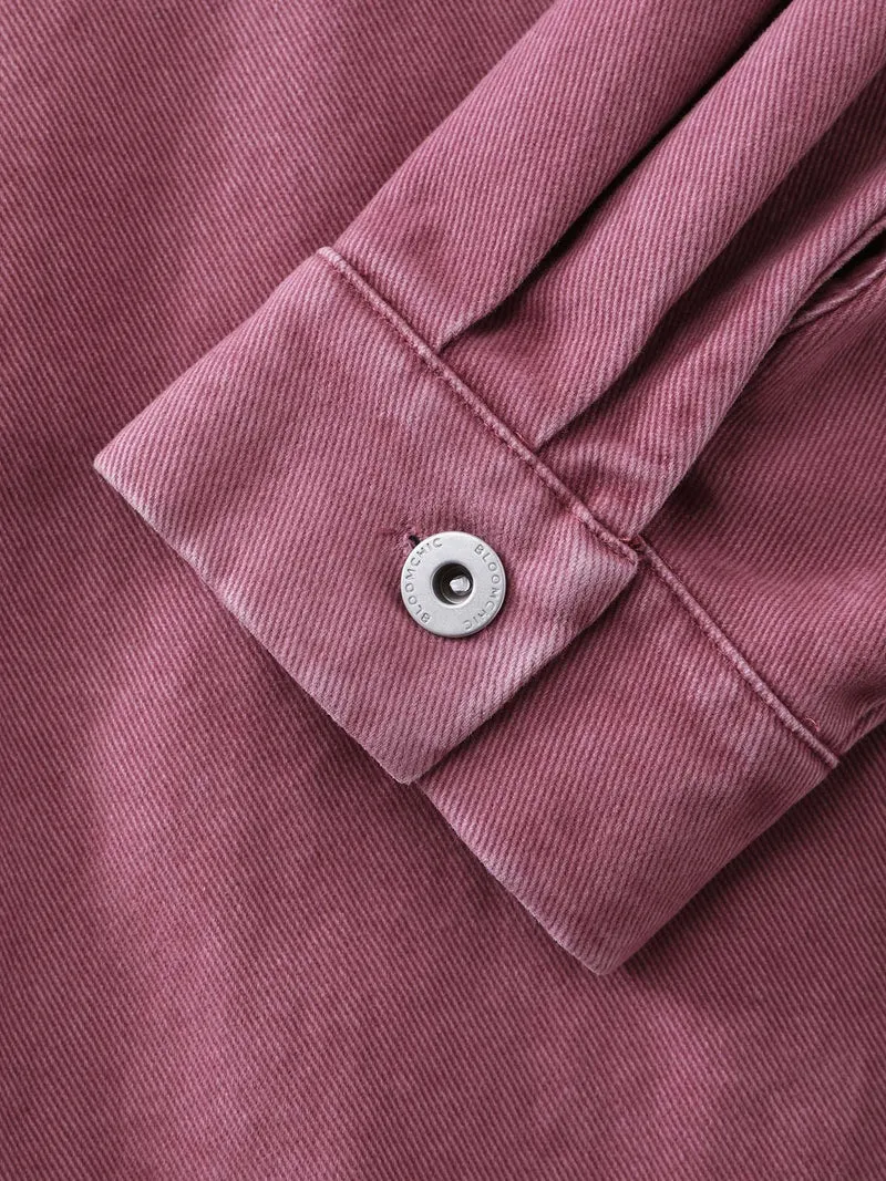 Pure Cotton Washed Zipper Jacket