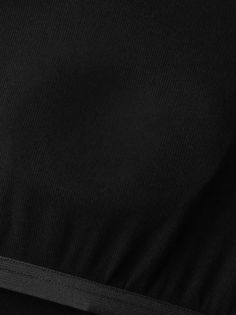 Supersoft Built-in Padded Scoop Neck Midi Dress