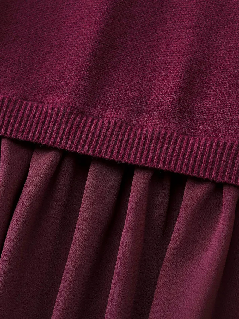 Chiffon Cut-Out Sheer Pullover