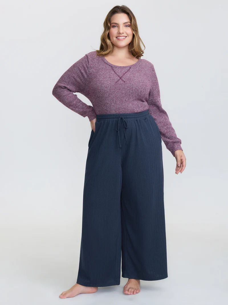 Drawstring Waist Cozy Lounge Bottoms