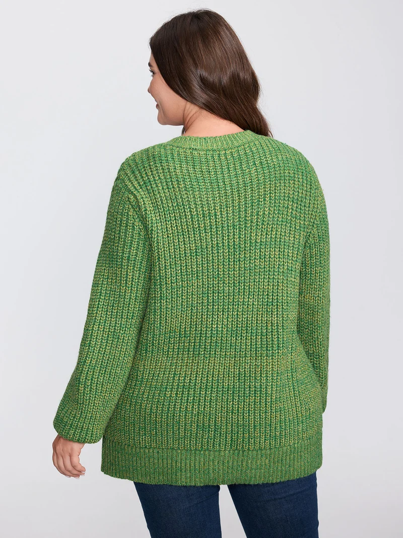 Heather Pockets Button Knit Cardigan