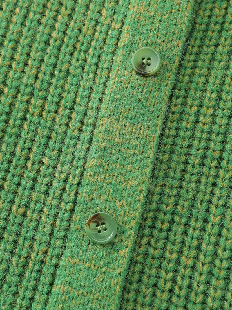 Heather Pockets Button Knit Cardigan