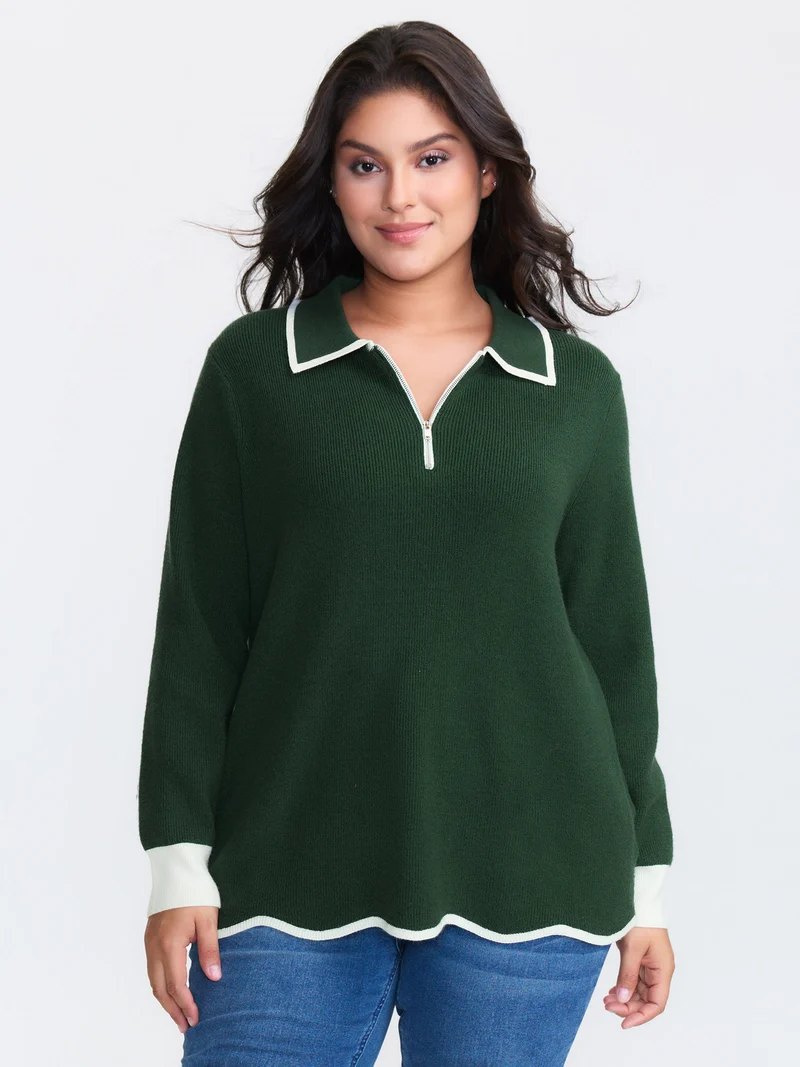 Supersoft Super Stretchy Half Zipper Pullover