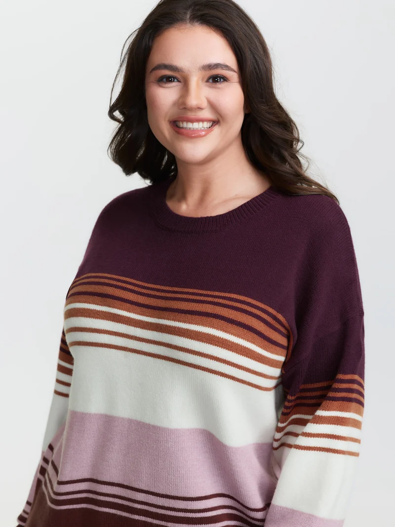 Supersoft Colorblock Round Neck Pullover