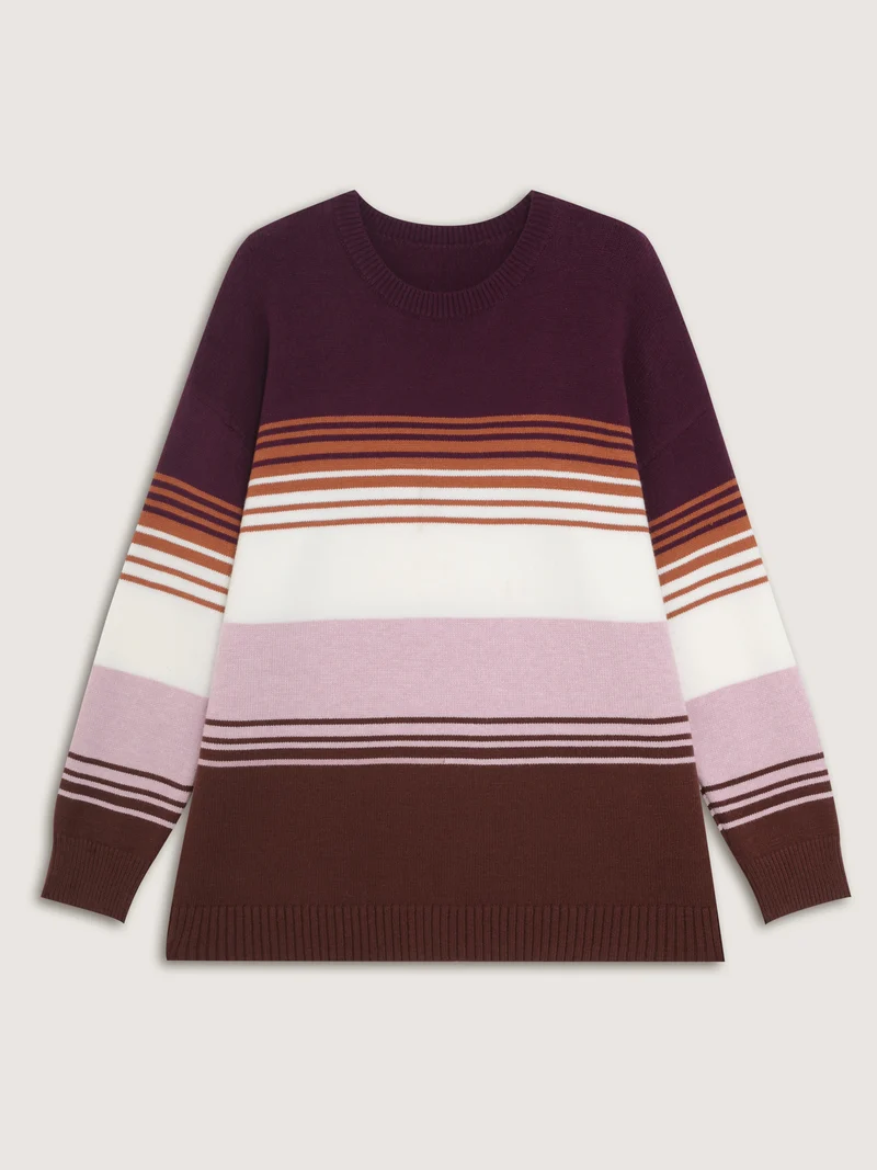 Supersoft Colorblock Round Neck Pullover