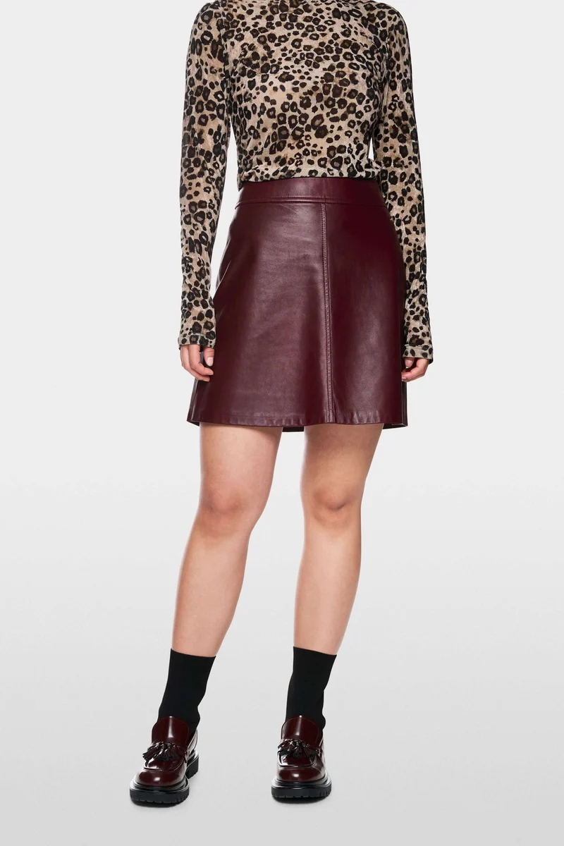 Jupe en cuir