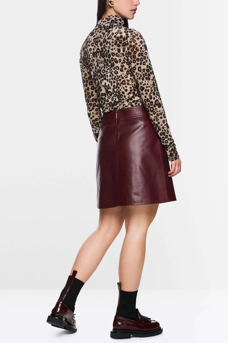 Jupe en cuir