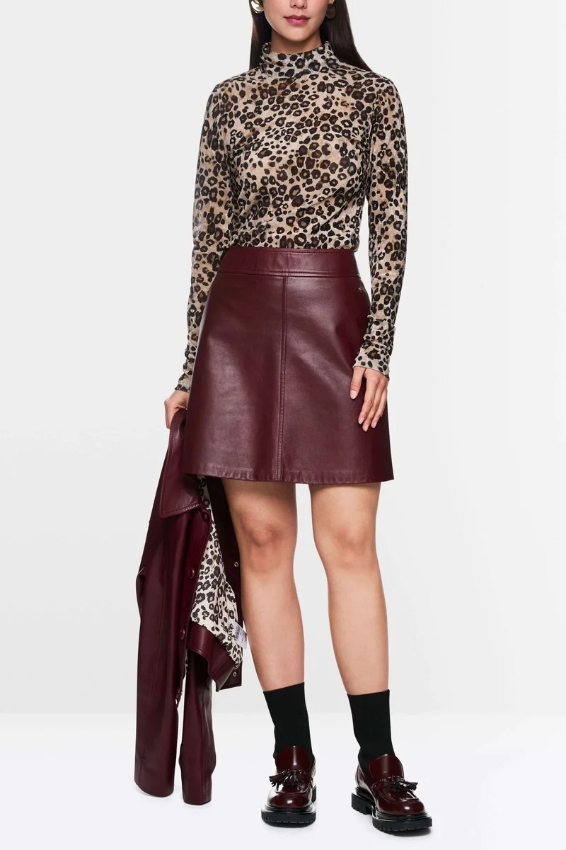 Jupe en cuir