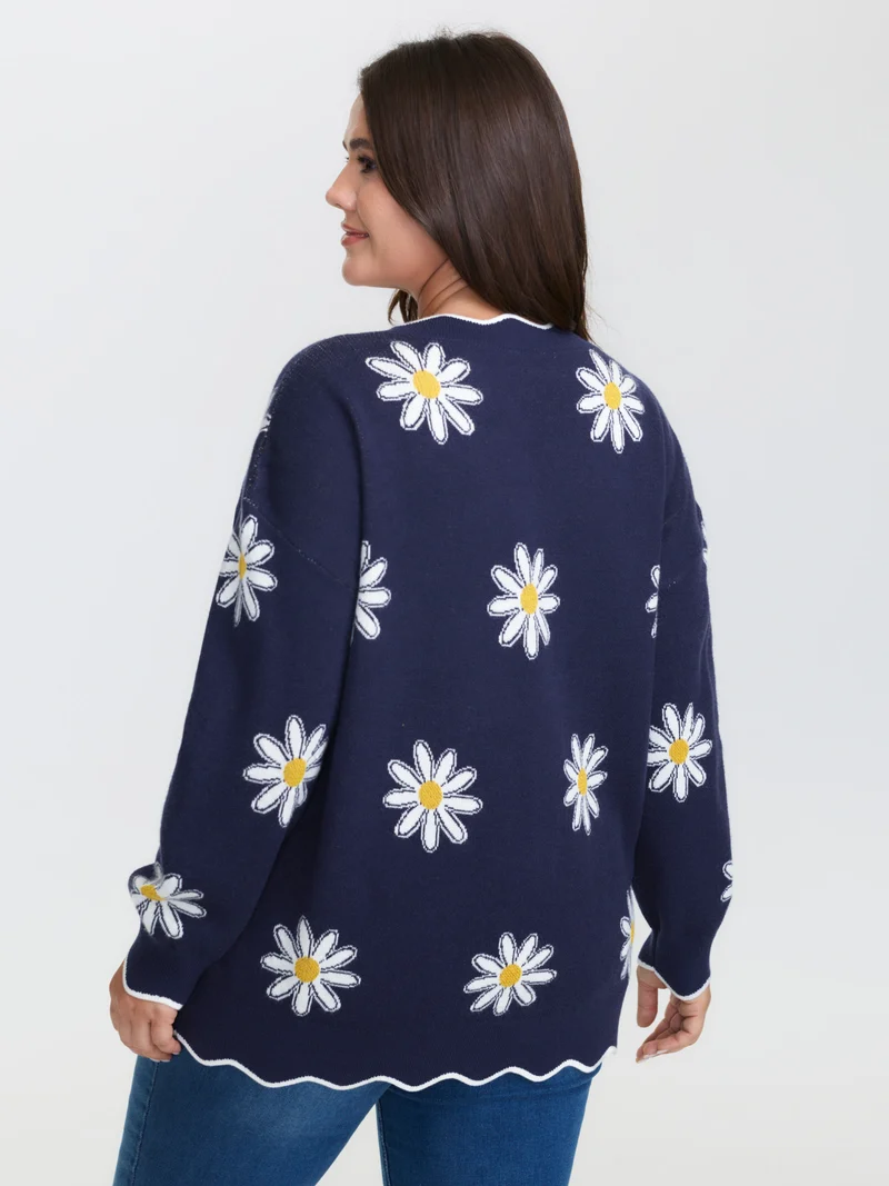 Supersoft Floral Print Stretchy Pullover