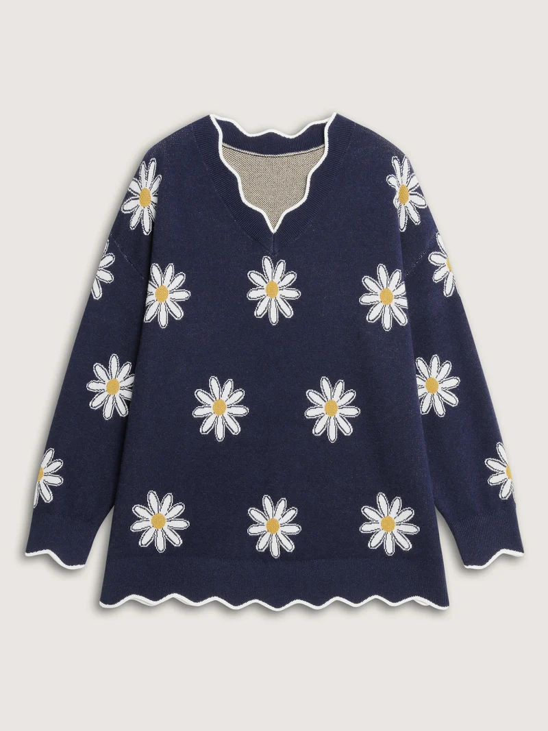 Supersoft Floral Print Stretchy Pullover