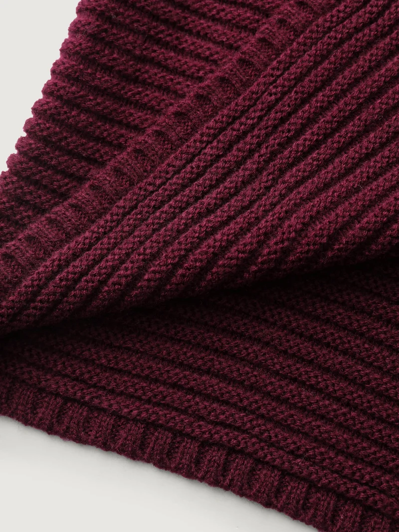 Colorblock Lapel Collar Knit Cardigan