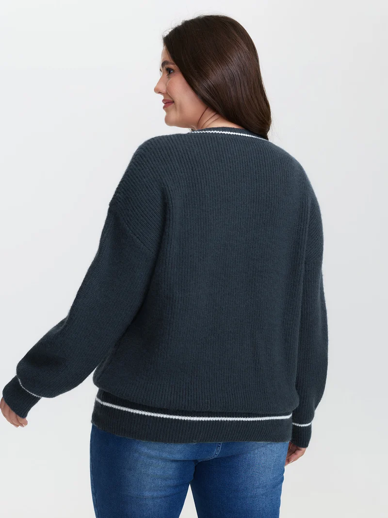 2-in-1 Balloon Sleeve Pullover