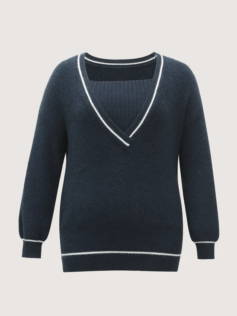 2-in-1 Balloon Sleeve Pullover