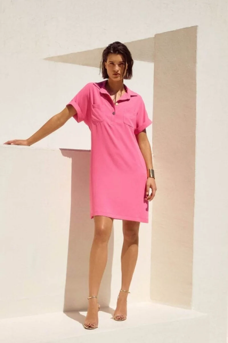 Robe col polo