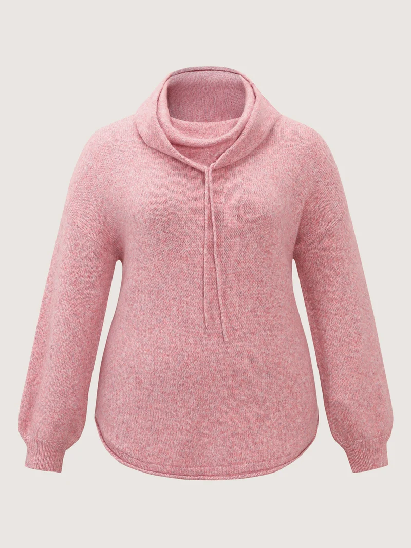 Supersoft Turtleneck Balloon Sleeve Pullover