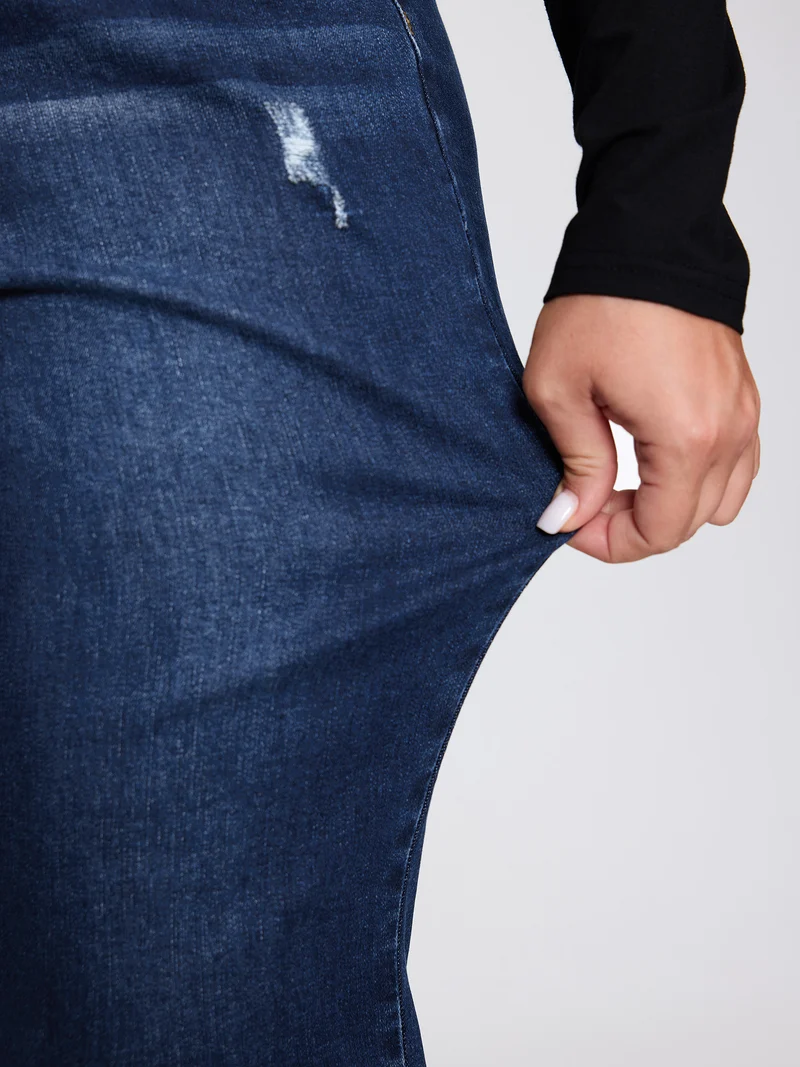 High-Rise Straight-Leg Jeans