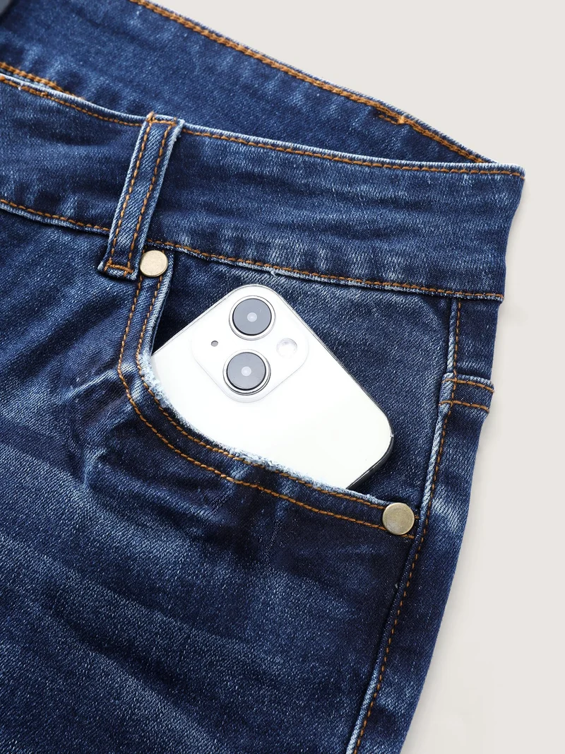 High-Rise Straight-Leg Jeans