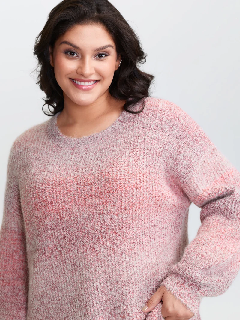 Warm Heater Color Gradient Pullover