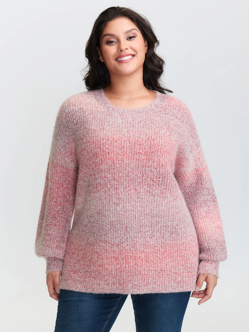 Warm Heater Color Gradient Pullover