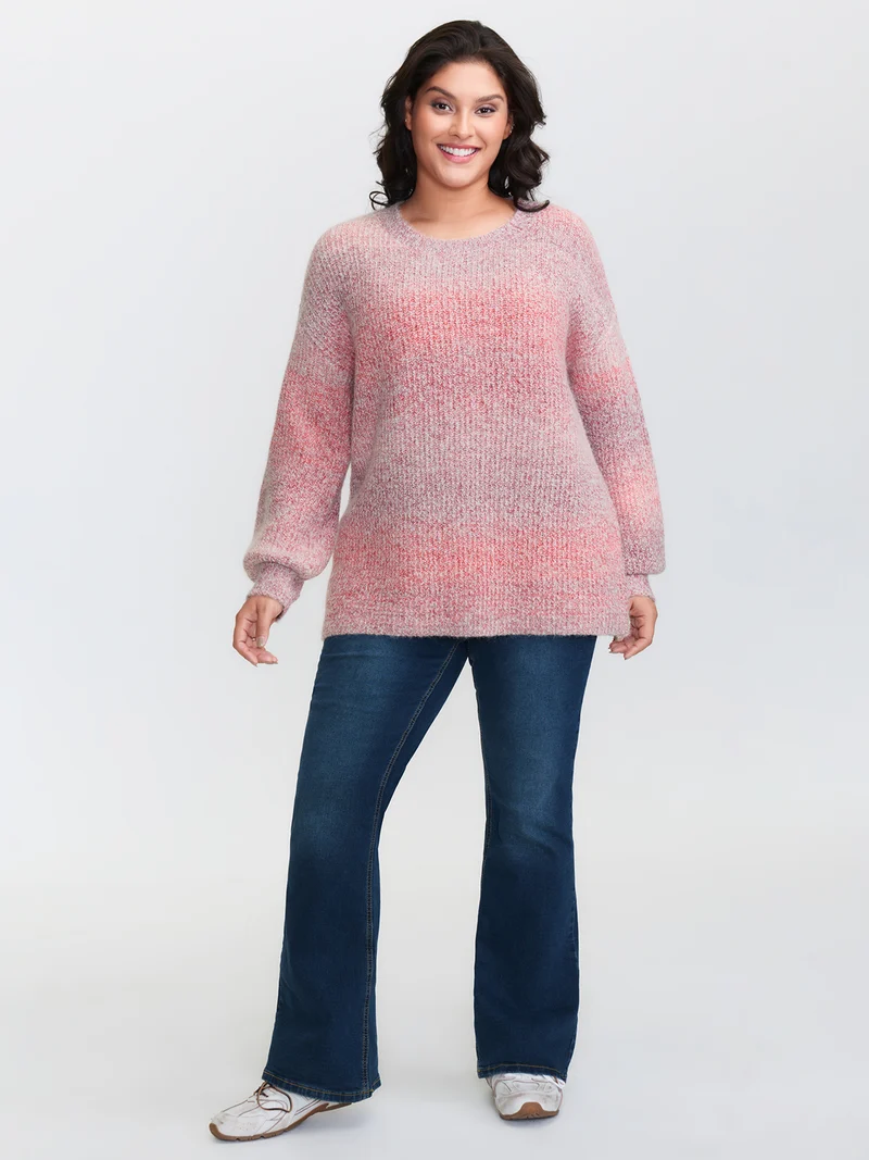 Warm Heater Color Gradient Pullover