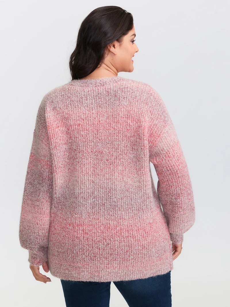 Warm Heater Color Gradient Pullover