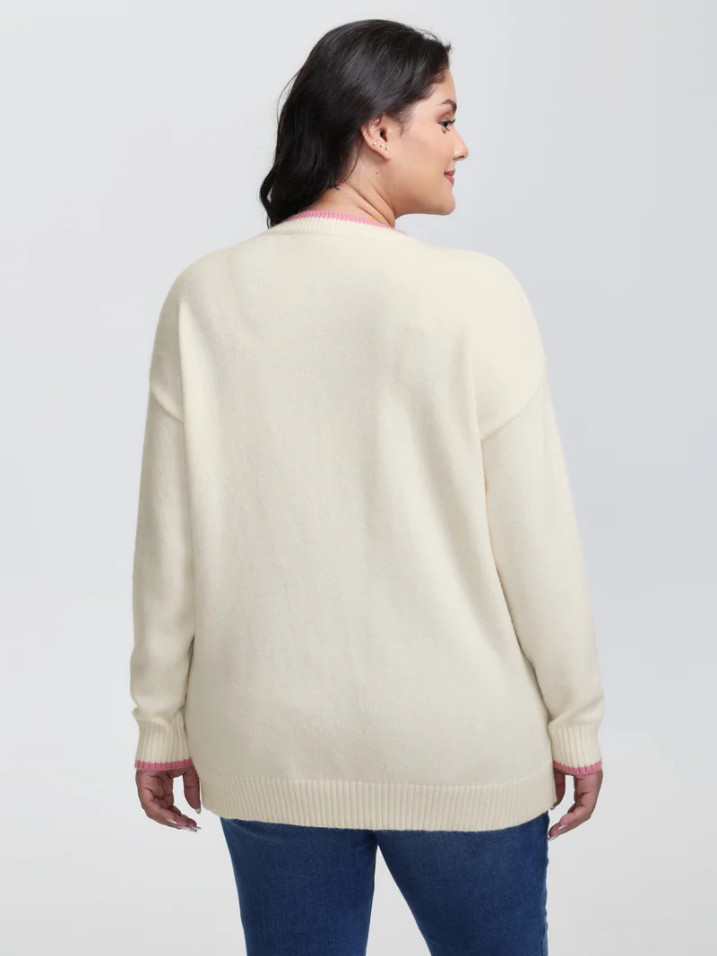 Cute Pet Pattern Jacquard Pullover