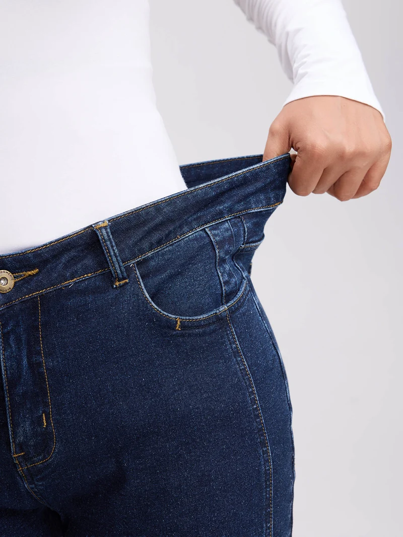 Stretchy Mid-Rise Skinny-Fit Jeans