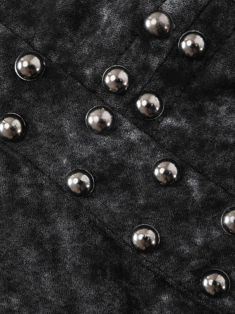 Rivets Snowflake Effect Stretchy T-Shirt