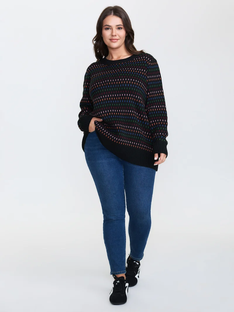 Colorful Polka Dots Stretchy Pullover