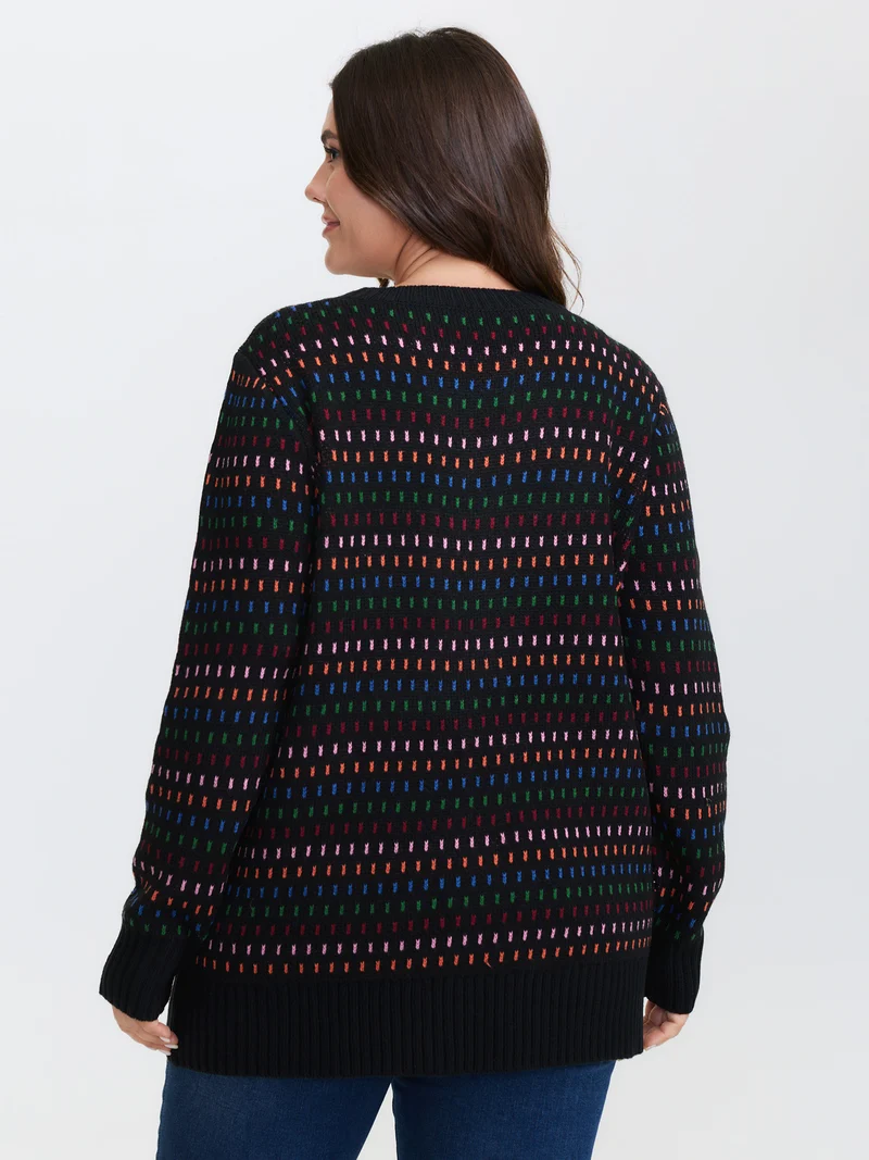 Colorful Polka Dots Stretchy Pullover