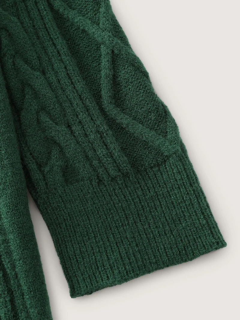 Stretchy Textured Hooded Drawstring Pullover